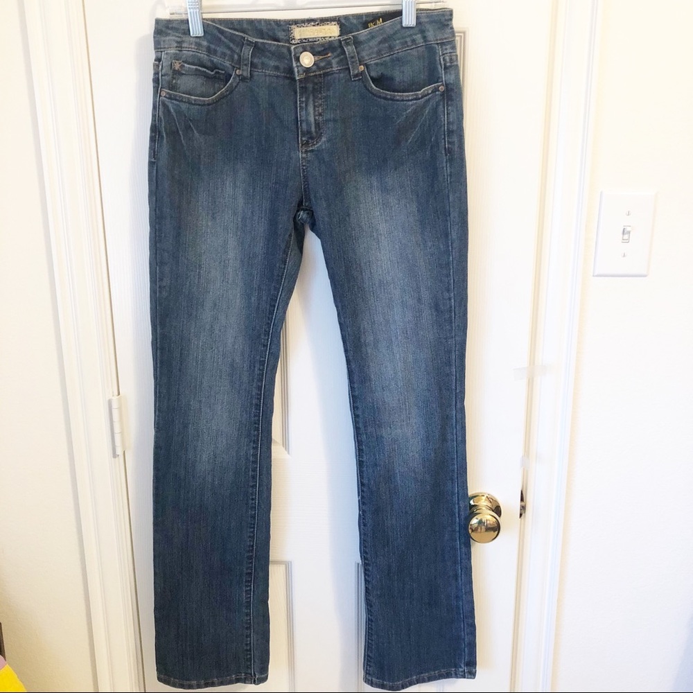 Kardashian Kollection Women's Straight Leg Jeans - Blue